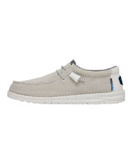 MOCASSINO HEY DUDE UOMO WALLY SPORT MESH M WHITE GRAY HD.40403/100