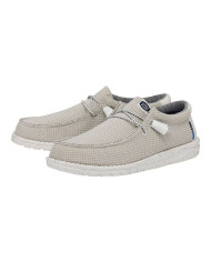 MOCASSINO HEY DUDE UOMO WALLY SPORT MESH M WHITE GRAY HD.40403/100
