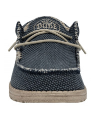 MOCASSINO HEY DUDE UOMO WALLY BRAIDED BLUE NIGHT SLIP-ON HD.40003 4NM