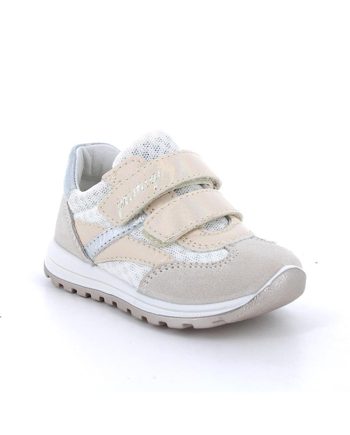 SNEAKERS PRIMIGI PRIMI PASSI BAMBINA RETE/SCA/S.NA.I BIANCO/JUTA/CIP TG:25-26 7858600/B