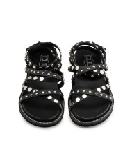 SANDALI CULT DONNA ROSHELLE 3886 SANDAL W LEATHER BLACK/SILVER STUDS CLW388604
