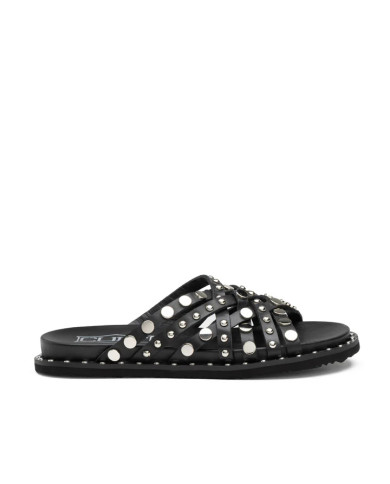 SANDALO CULT DONNA ROSHELLE 4275 SANDAL W LEATHER BLACK/SILVER STUDS CLW427503