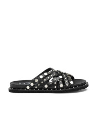 SANDALO CULT DONNA ROSHELLE 4275 SANDAL W LEATHER BLACK/SILVER STUDS CLW427503