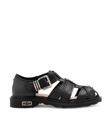 SANDALO CULT DONNA SABBATH 4711 LOW W LEATHER BLACK CLW471100
