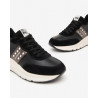 SNEAKERS NEROGIARDINI DONNA AROLD VELO NERO GUANTO NERO ROCK SAND MILITARE I411520D/100