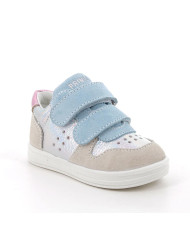 SNEAKERS PRIMIGI PRIMI PASSI BAMBINA  SCAMOS/SI.BOTT. CERUL-JUTA/CANG TG: 25-26 7855033/B