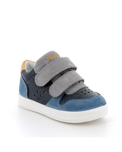 SNEAKERS PRIMIGI PRIMI PASSI BAMBINO SCAMOS/S.NAP.BO GRIG-JEANS/NAVY TG 25-26 7855011/B