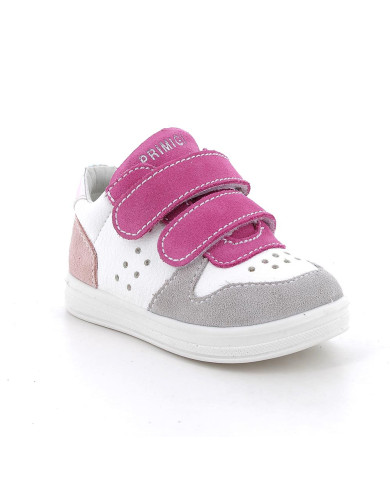 SNEAKERS PRIMIGI PRIMI PASSI BAMBINA  SCAMOS/S.NAP.BO FUC-PER-BAB/BCO TG:25-26 7855022/B  