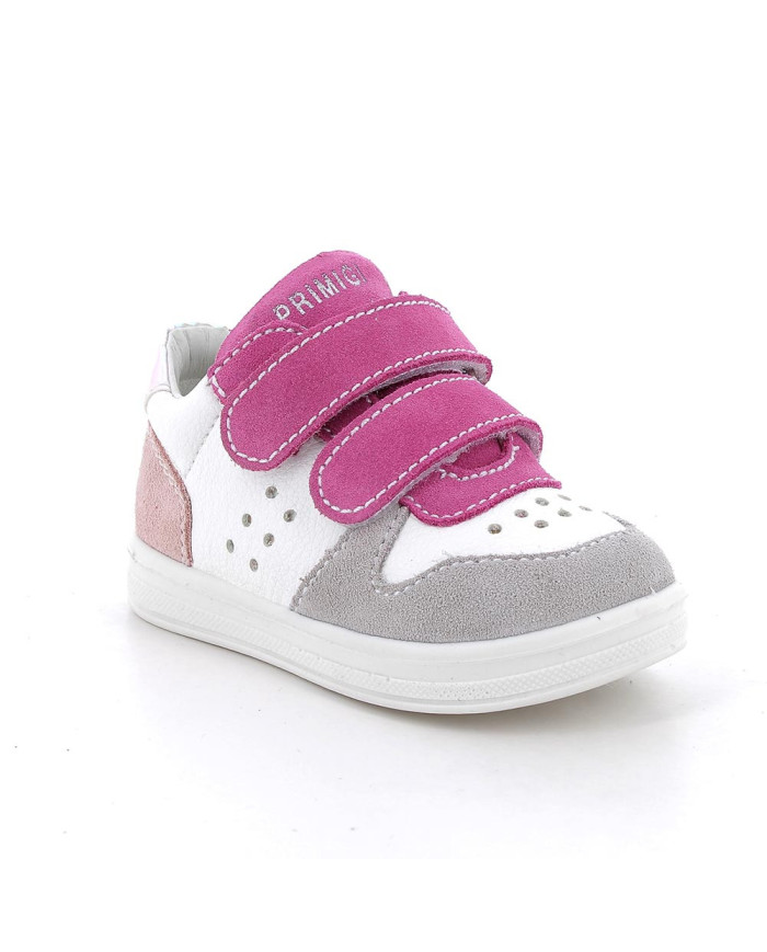 SNEAKERS PRIMIGI PRIMI PASSI BAMBINA  SCAMOS/S.NAP.BO FUC-PER-BAB/BCO TG:25-26 7855022/B  