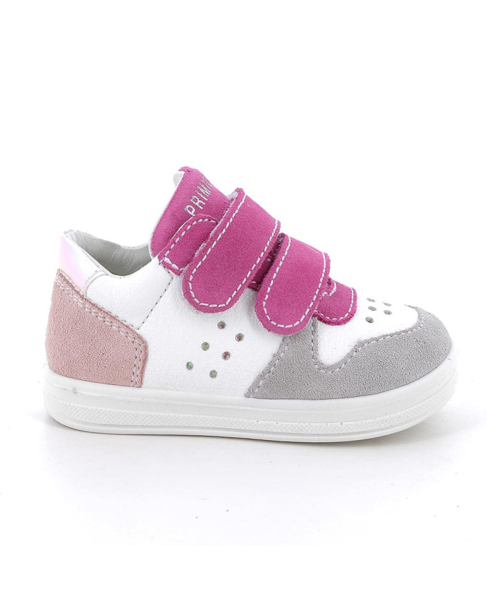 SNEAKERS PRIMIGI PRIMI PASSI BAMBINA SCAMOS/S.NAP.BO FUC-PER-BAB/BCO TG:19-24 7855022/A 
