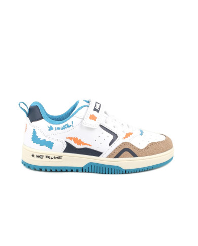 SNEAKERS PRIMIGI BAMBINO NAPPA PU/SUE.PU BIANCO/CORDA 7957911