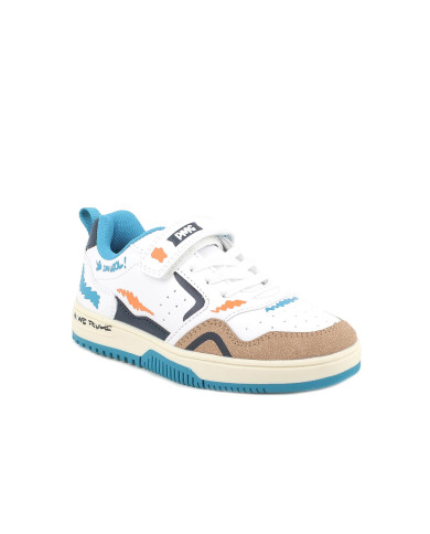 SNEAKERS PRIMIGI BAMBINO NAPPA PU/SUE.PU BIANCO/CORDA 7957911
