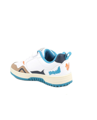 SNEAKERS PRIMIGI BAMBINO NAPPA PU/SUE.PU BIANCO/CORDA 7957911