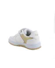 SNEAKERS PRIMIGI BAMBINA NAPPA PU/LAM.PU BIANCO/PLATINO 7957700