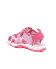 SANDALO PRIMIGI BAMBINA T.RETE/NAPPA PU BCO/ROSA-FUXIA 7969011 
