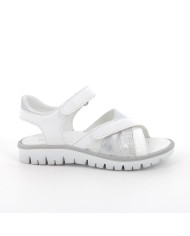 SANDALO PRIMIGI BAMBINA SI.NAPPA/SI.DUB BIANCO/ARGENTO TG:31-35 7891022/B