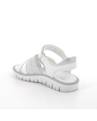 SANDALO PRIMIGI BAMBINA SI.NAPPA/SI.DUB BIANCO/ARGENTO TG:31-35 7891022/B