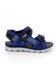 SANDALO PRIMIGI BAMBINO SCAMOSCIATO  ZAFF-NAVY-JEANS TG:27-30 7895233/A