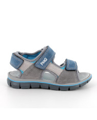 SANDALO PRIMIGI BAMBINO SCAMOSCIATO  GRIG-JEANS-PERL TG:36-39 7895222/C