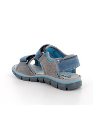 SANDALO PRIMIGI BAMBINO SCAMOSCIATO GRIG-JEANS-PERL TG:31-35 7895222/B