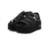 SANDALO CON ZEPPA CULT DONNA NANCY 4488 SANDAL W LEATHER BLACK CLW448800