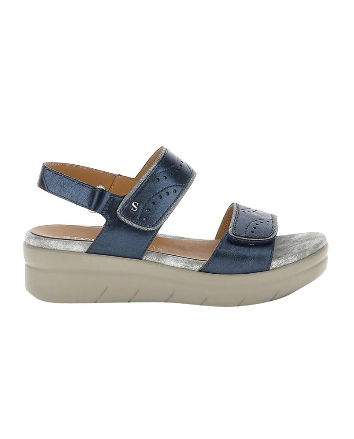 SANDALO CON ZEPPA STONEFLY DONNA AQUA III 31 LAMINATED LASER LIMO BLUE 223652 100