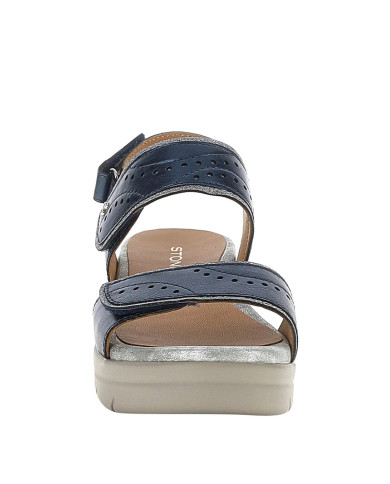 SANDALO CON ZEPPA STONEFLY DONNA AQUA III 31 LAMINATED LASER LIMO BLUE 223652 100
