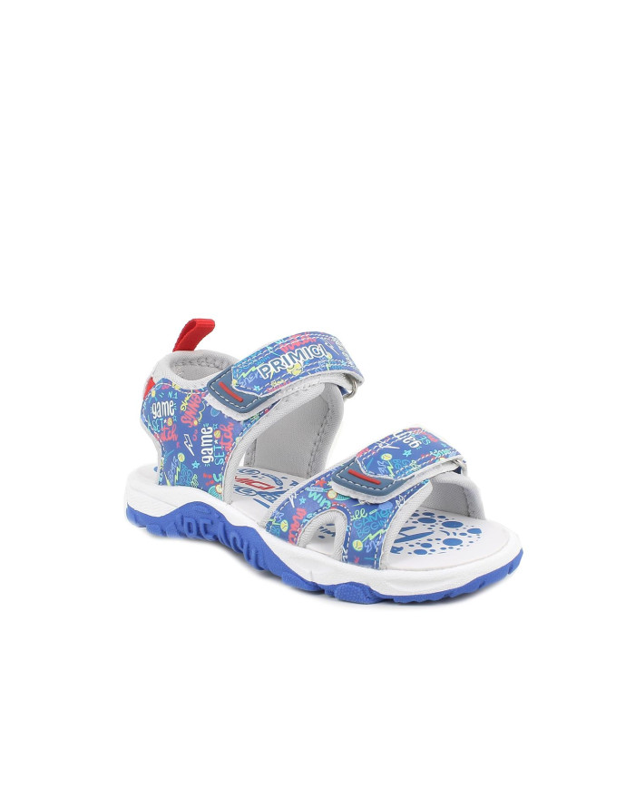 SANDALO  PRIMIGI BAMBINO NAP.PU FUMETTO  ROYAL MULTICOLOR 7968811