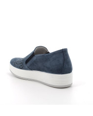 SNEAKERS SLIP-ON IGI&CO DONNA SCAMOSCIATO/TESSUTO BLU 5657311 1