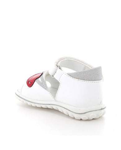SANDALO  PRIMIGI PRIMI PASSI BAMBINA S.NAPPA/S.LUXOR BIANCO/SILVER 7864522