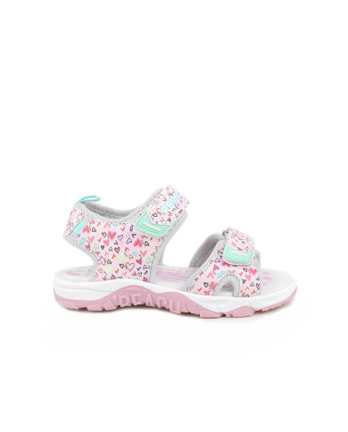 SANDALO PRIMIGI BAMBINA NAP.PU CUORICIN ROSA 7968800