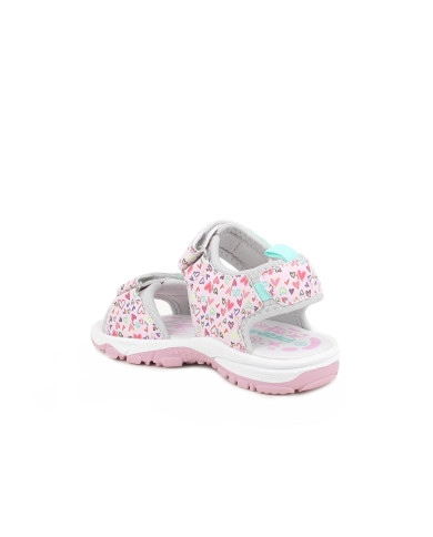 SANDALO PRIMIGI BAMBINA NAP.PU CUORICIN ROSA 7968800