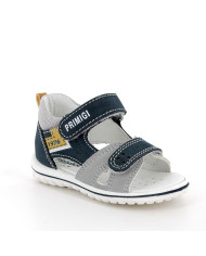 SANDALO PRIMIGI BAMBINO PRIMI PASSI NABUK/S.SCAMOSC AZZURRO/GREY 7865000