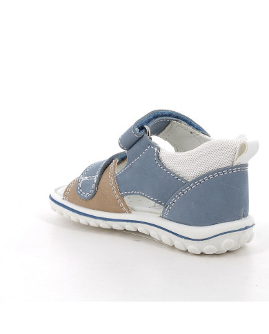 SANDALO PRIMIGI PRIMI PASSI BAMBINO NABUK/S.NAB.DEL AVIO/BEIGE SCU.TG_19-26 7865011