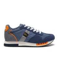 SNEAKERS BLAUER UOMO S3QUEENS01/STO-QUEENS01-NAVY/ORANGE