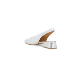 DECOLLETE' MELLUSO DONNA WASH ARGENTO CON TACCO BASSO D156Q ARGENTO
