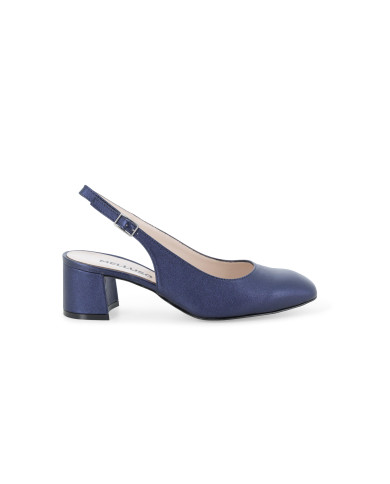 DECOLLETE' MELLUSO DONNA CHIUSO BLU WASH ABYSS CON TACCO LARGO D180Q ABYSS