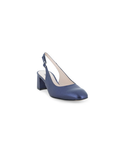 DECOLLETE' MELLUSO DONNA CHIUSO BLU WASH ABYSS CON TACCO LARGO D180Q ABYSS