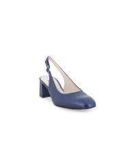 DECOLLETE' MELLUSO DONNA CHIUSO BLU WASH ABYSS CON TACCO LARGO D180Q ABYSS