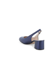 DECOLLETE' MELLUSO DONNA CHIUSO BLU WASH ABYSS CON TACCO LARGO D180Q ABYSS