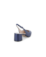DECOLLETE' MELLUSO DONNA CHIUSO BLU WASH ABYSS CON TACCO LARGO D180Q ABYSS