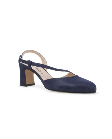 DECOLLETE' MELLUSO DONNA BLU DRILL ABYSS IN CAMOSCIO X517Q ABYSS