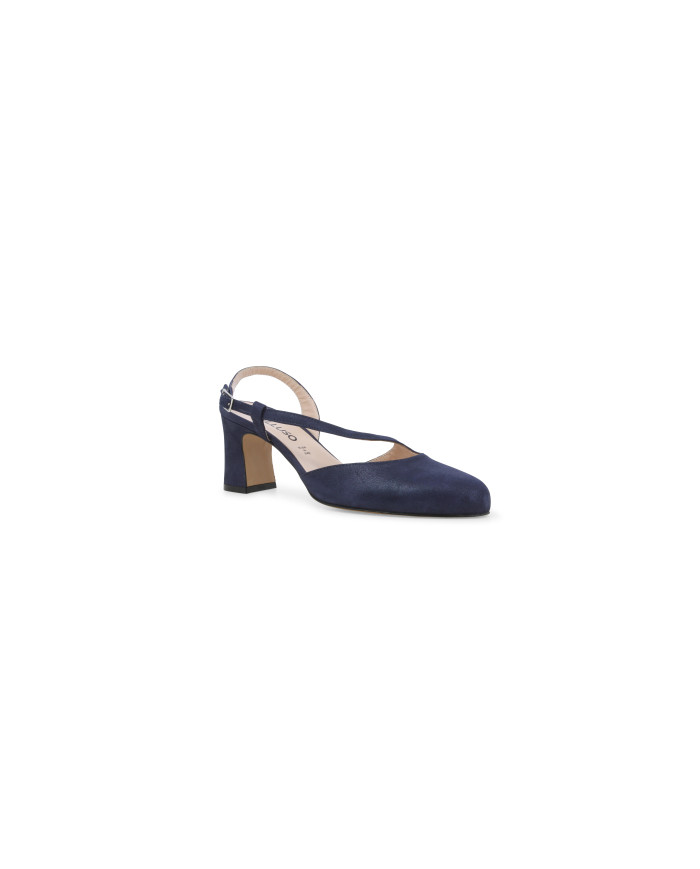 DECOLLETE' MELLUSO DONNA BLU DRILL ABYSS IN CAMOSCIO X517Q ABYSS