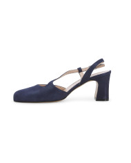 DECOLLETE' MELLUSO DONNA BLU DRILL ABYSS IN CAMOSCIO X517Q ABYSS