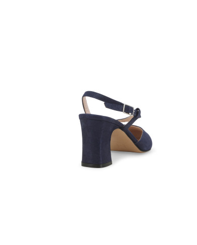 DECOLLETE' MELLUSO DONNA BLU DRILL ABYSS IN CAMOSCIO X517Q ABYSS