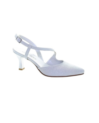 DECOLLETE' VERNISSAGE DONNA IN TESSUTO TACCO 7CM EFFETTO GLITTER E5P61C1 E5P61C1 COMETA ARGENTO