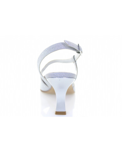 DECOLLETE' VERNISSAGE DONNA IN TESSUTO TACCO 7CM EFFETTO GLITTER E5P61C1 E5P61C1 COMETA ARGENTO