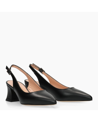 DECOLLETE' VERNISSAGE DONNA IN PELLE TACCO 6,5CM  E5TZ51C1 NAPPA NERO