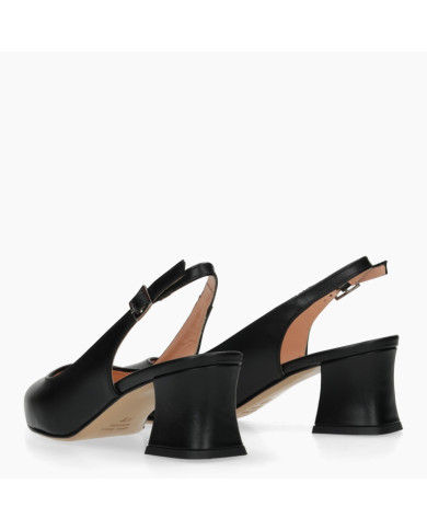 DECOLLETE' VERNISSAGE DONNA IN PELLE TACCO 6,5CM  E5TZ51C1 NAPPA NERO