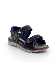 SANDALO PRIMIGI BAMBINO SCAMOSC/T.GIADA NAVY/BLUETTE TG:31-35 5896000/B